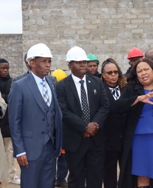Hon. Prince Maele appreciating new developments at DDT College